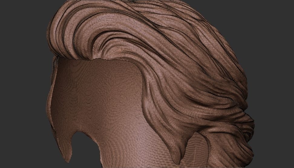 hair 24 3D print model_14