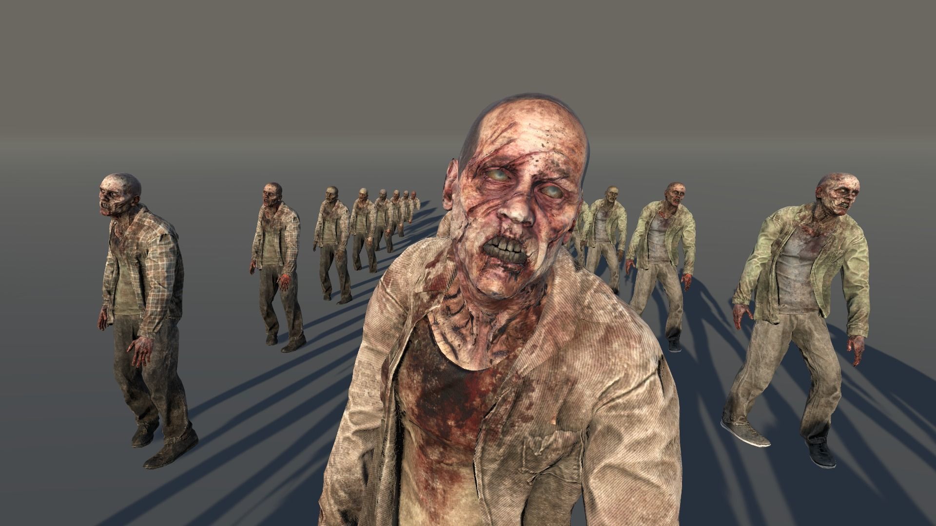 Zombie Civilian Male 01 Low-poly 3D model_3