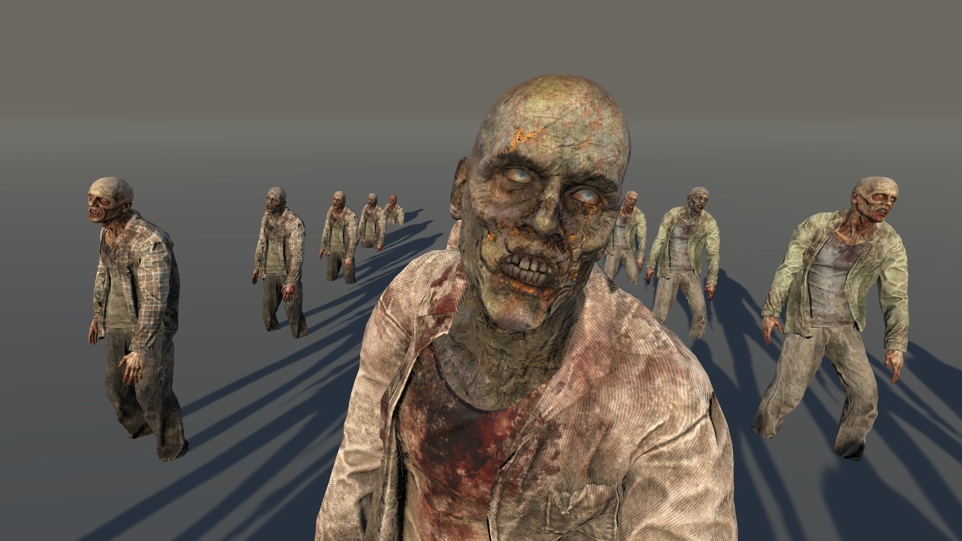 Zombie Civilian Male 01 Low-poly 3D model_6