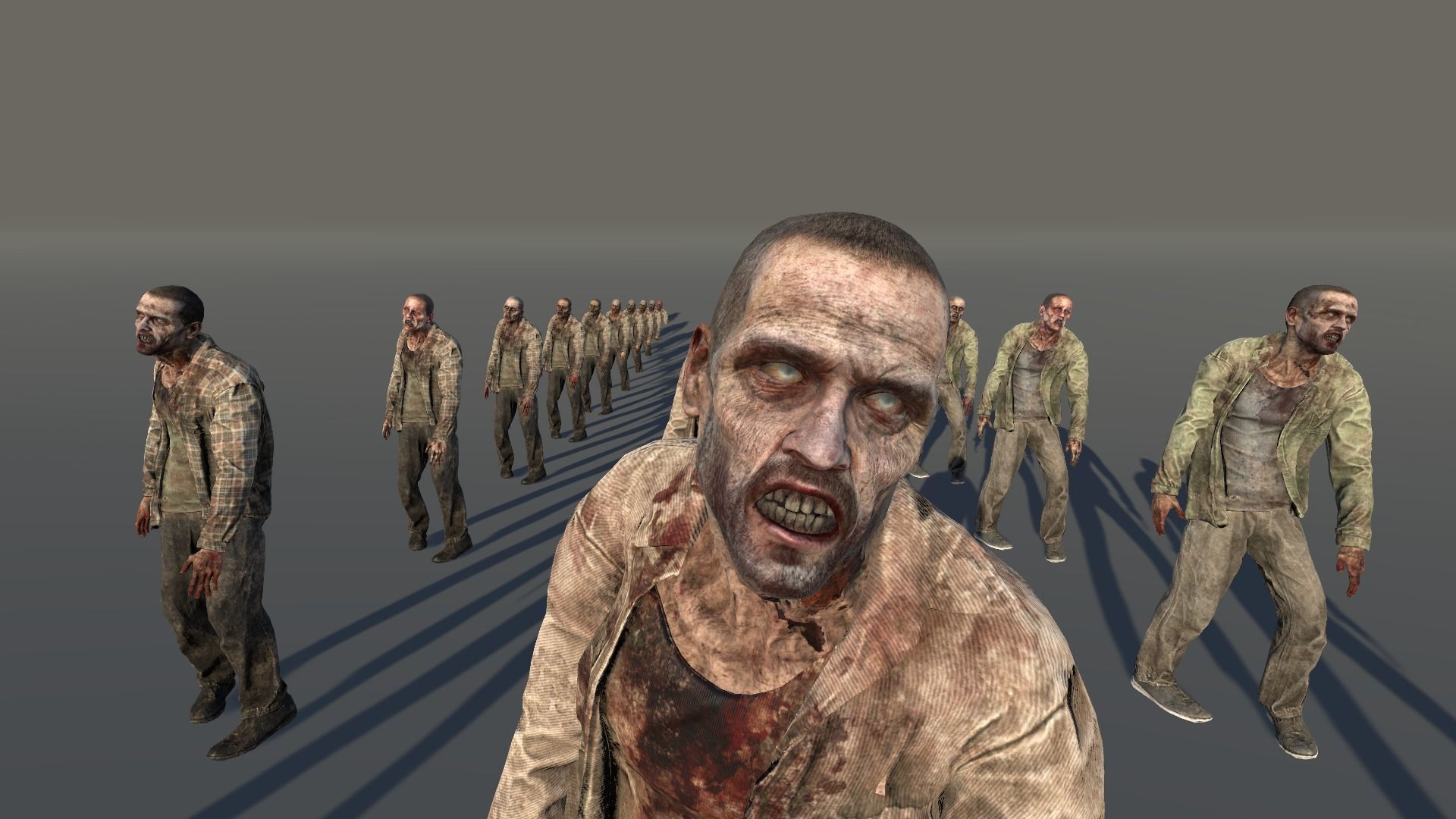 Zombie Civilian Male 01 Low-poly 3D model_2