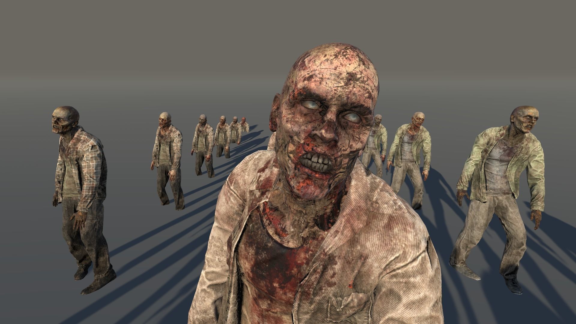 Zombie Civilian Male 01 Low-poly 3D model_5