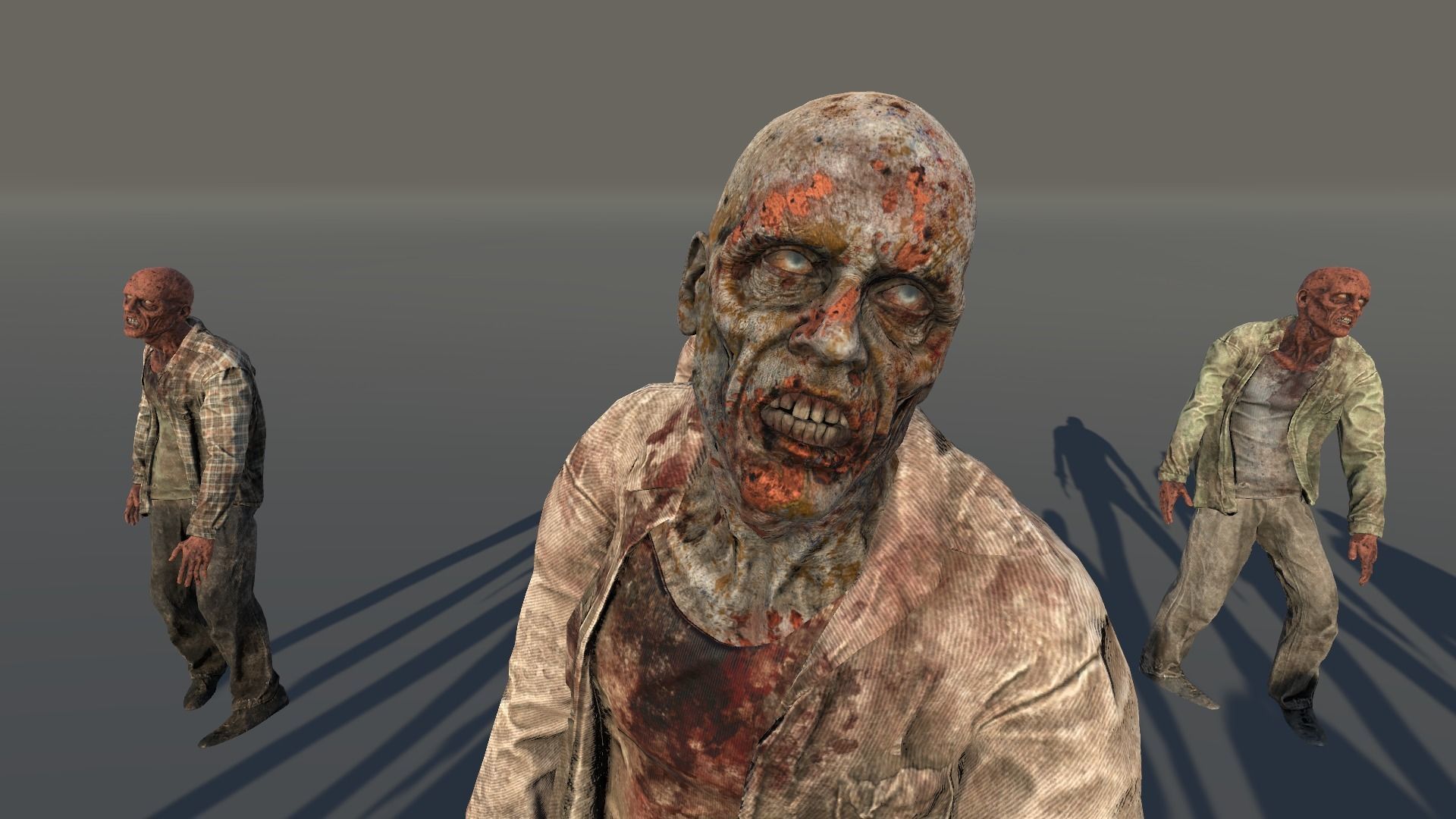 Zombie Civilian Male 01 Low-poly 3D model_10