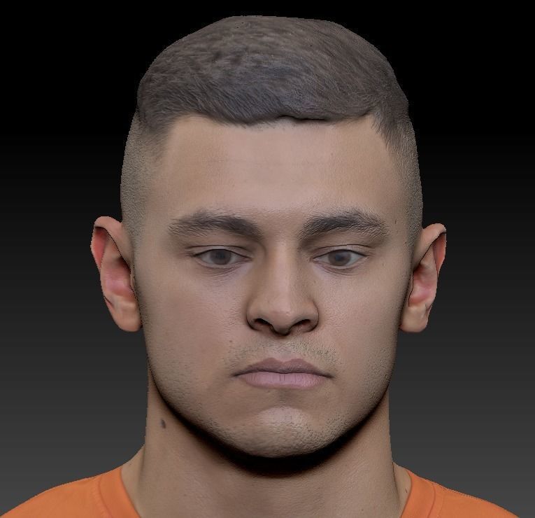 Young man in sportswear ready for rigging 353 Low-poly 3D model_6