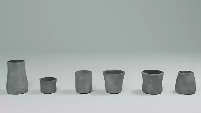 Pottery vases