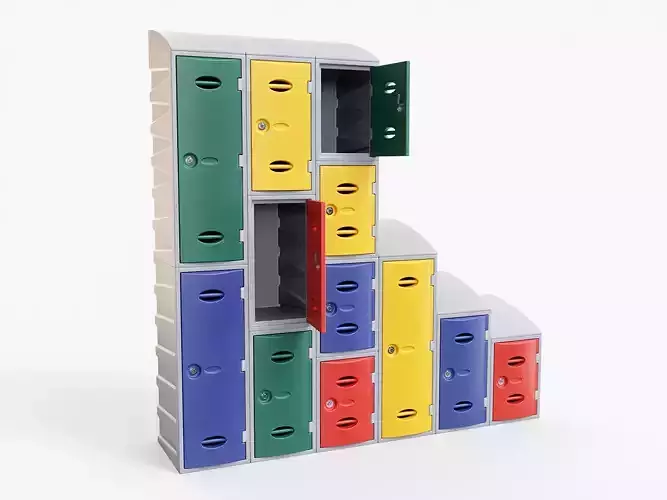 Plastic Storage Lockers PBR