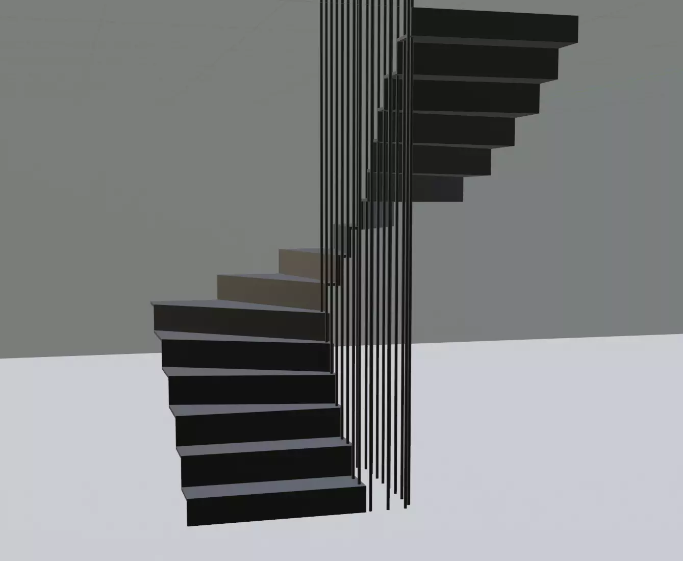 Stairs spiral staircase Free 3D model