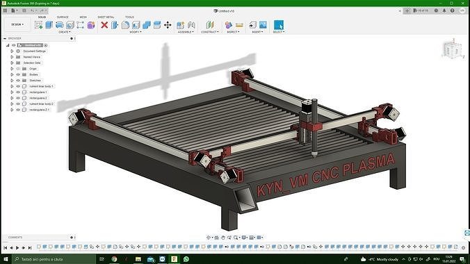 CNC 3D PRINT TABLE CUT Laser and Router MINI SUPPORT x30 3D print model
