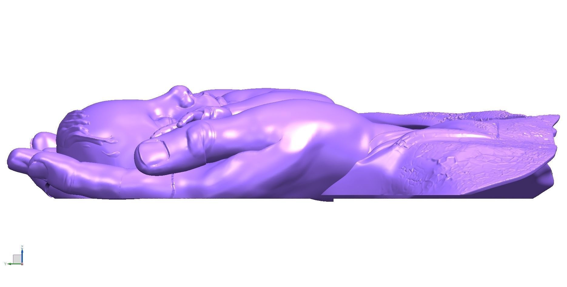 BABY IN HANDS RELIEF 3D model_10