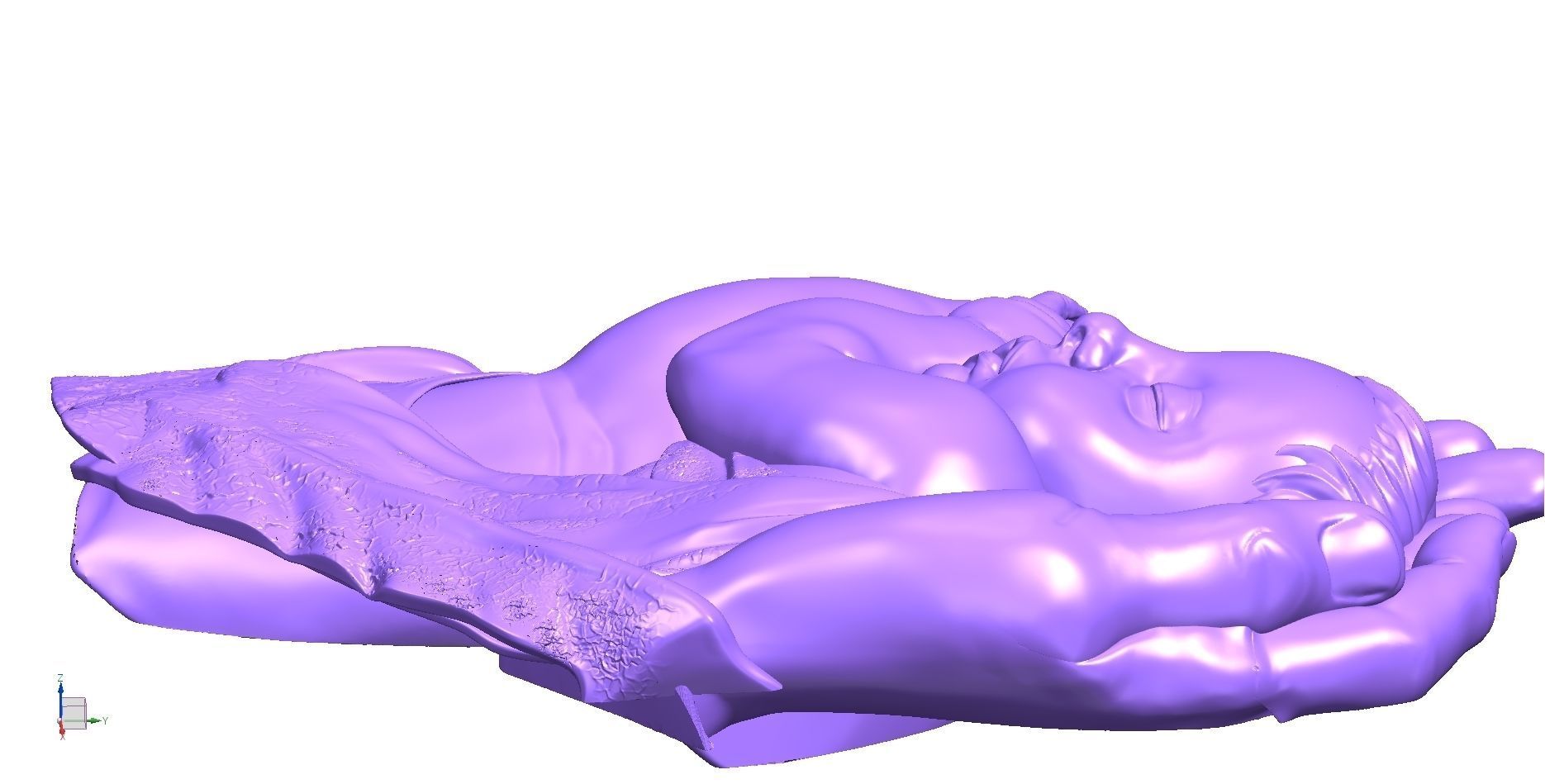 BABY IN HANDS RELIEF 3D model_13