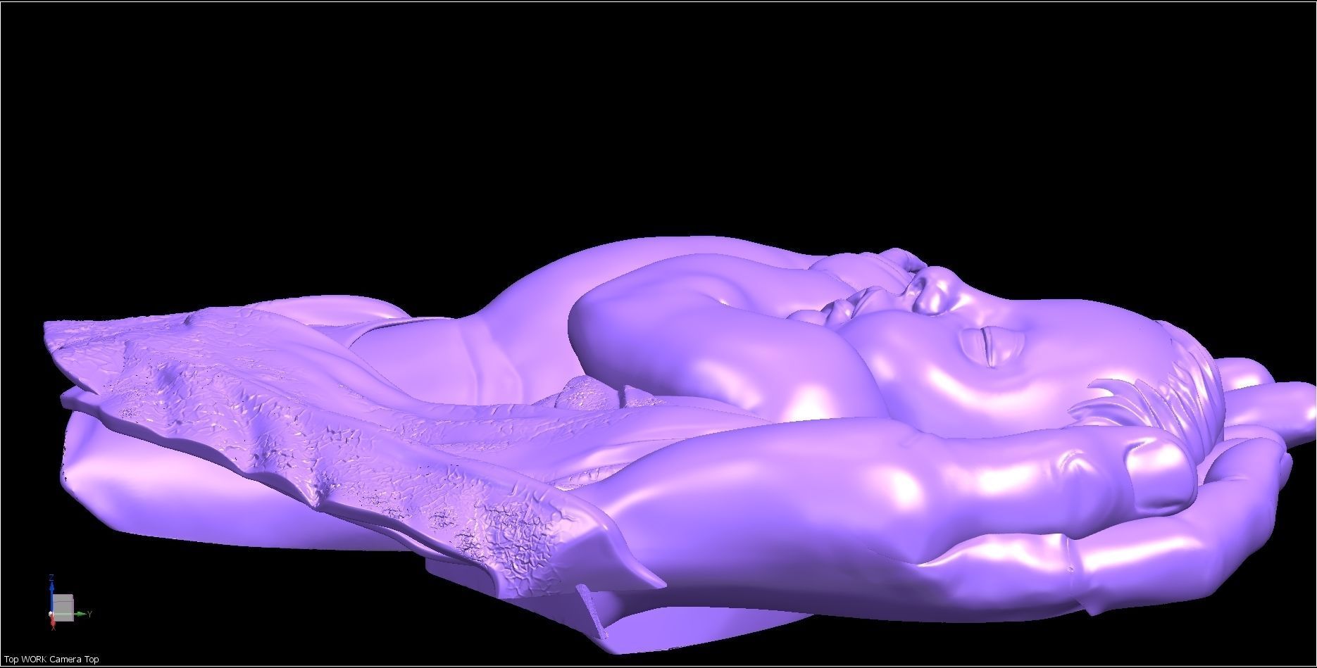 BABY IN HANDS RELIEF 3D model_12