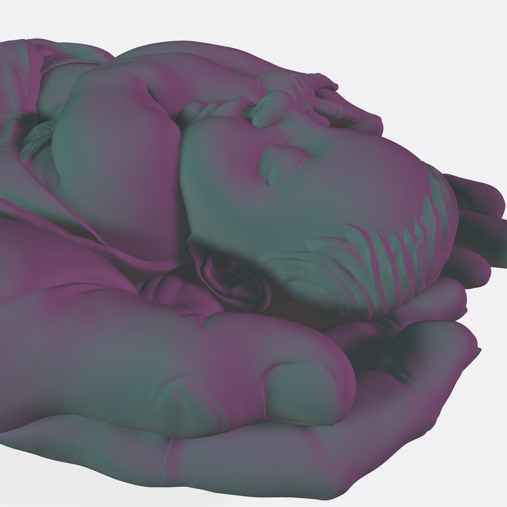 BABY IN HANDS RELIEF 3D model_22