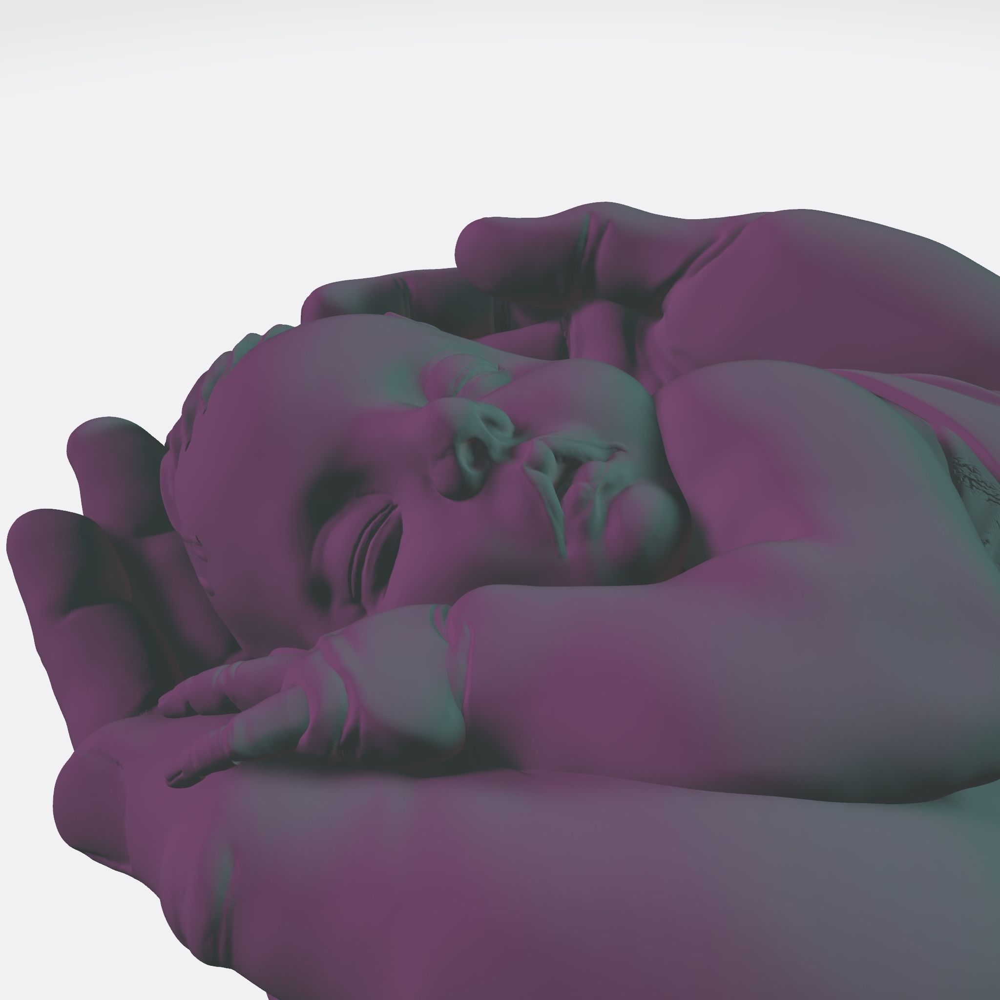 BABY IN HANDS RELIEF 3D model_17
