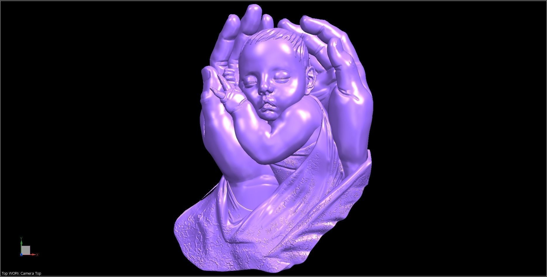 BABY IN HANDS RELIEF 3D model_8