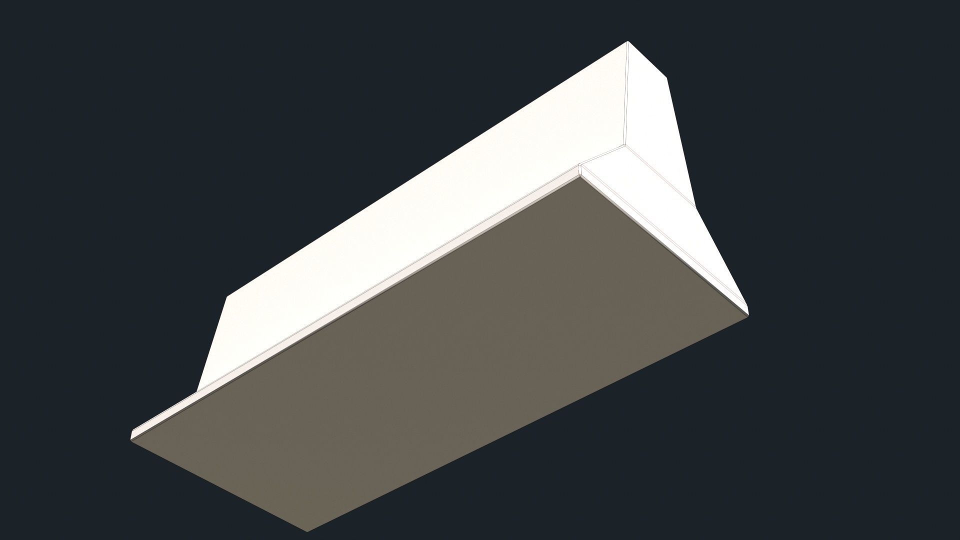 Concrete Road Barrier Low-poly 3D model_15