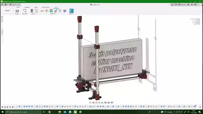 3 AXIS POLYSTYRENE CUTTING MACHINE MINI SUPPORT X30