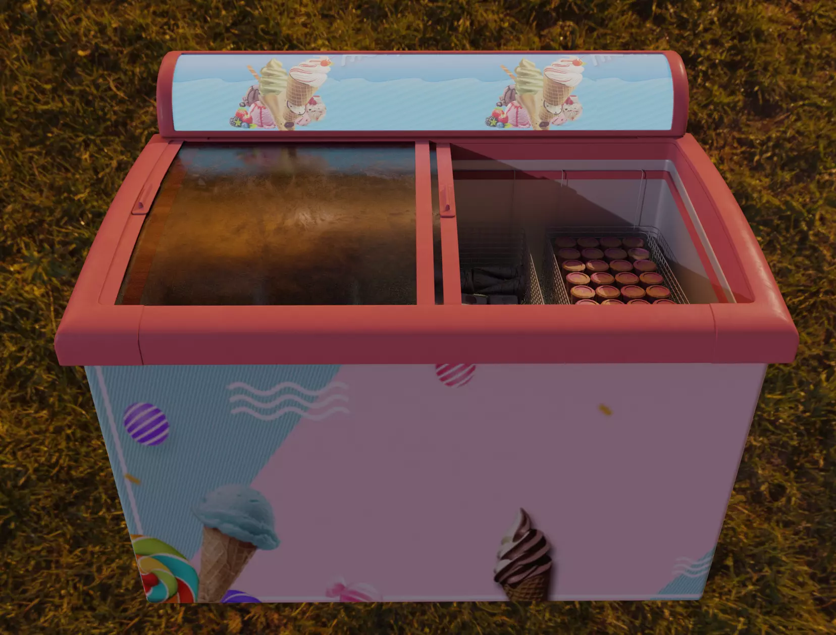 Ice Cream Fridge 3D model