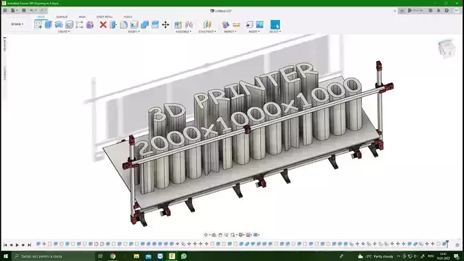 BIG PRINTER 3D 1000MMX1000MMX1000MM MINI SUPPORT X30