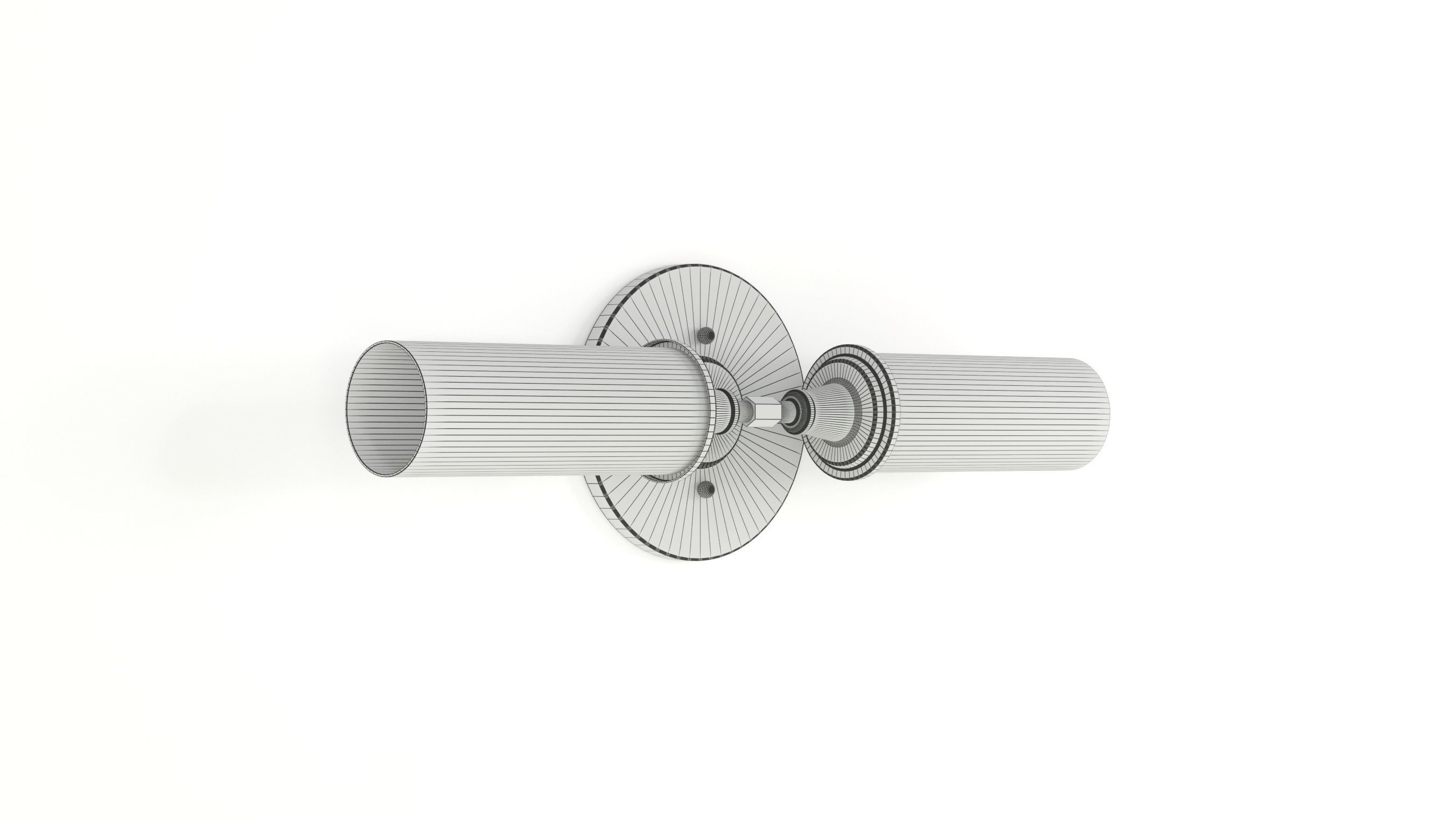 Shades of Light Double Bullet Glass Wall Sconce 3D model_13