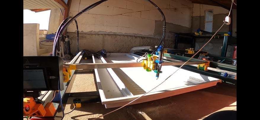 TABLE CUT PLASMA CNC BIG SUPPORT X50M 3D print model_2