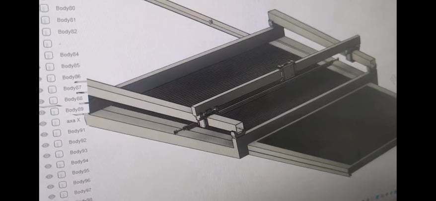 TABLE CUT PLASMA CNC BIG SUPPORT X100M 3D print model_5