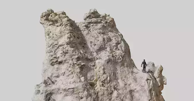 Big Mountain Peak Cliff Boulder Drone Scan PBR 3D model