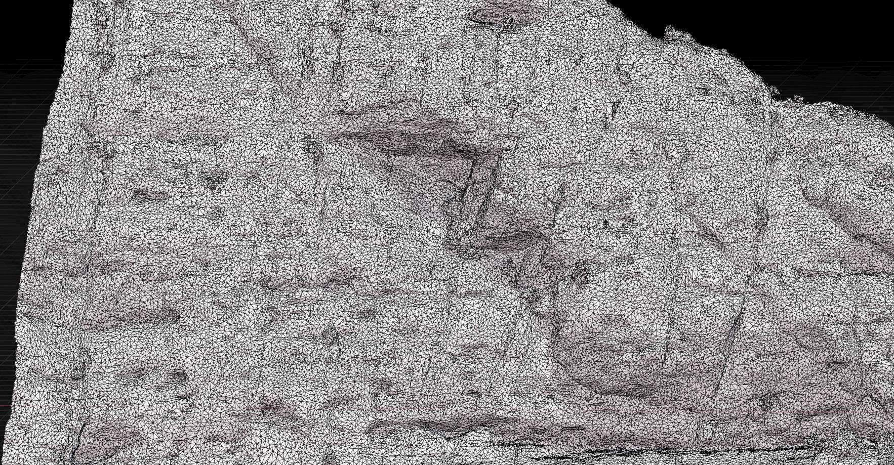 Big Smooth Cliff Drone Scan PBR Low-poly 3D model_4