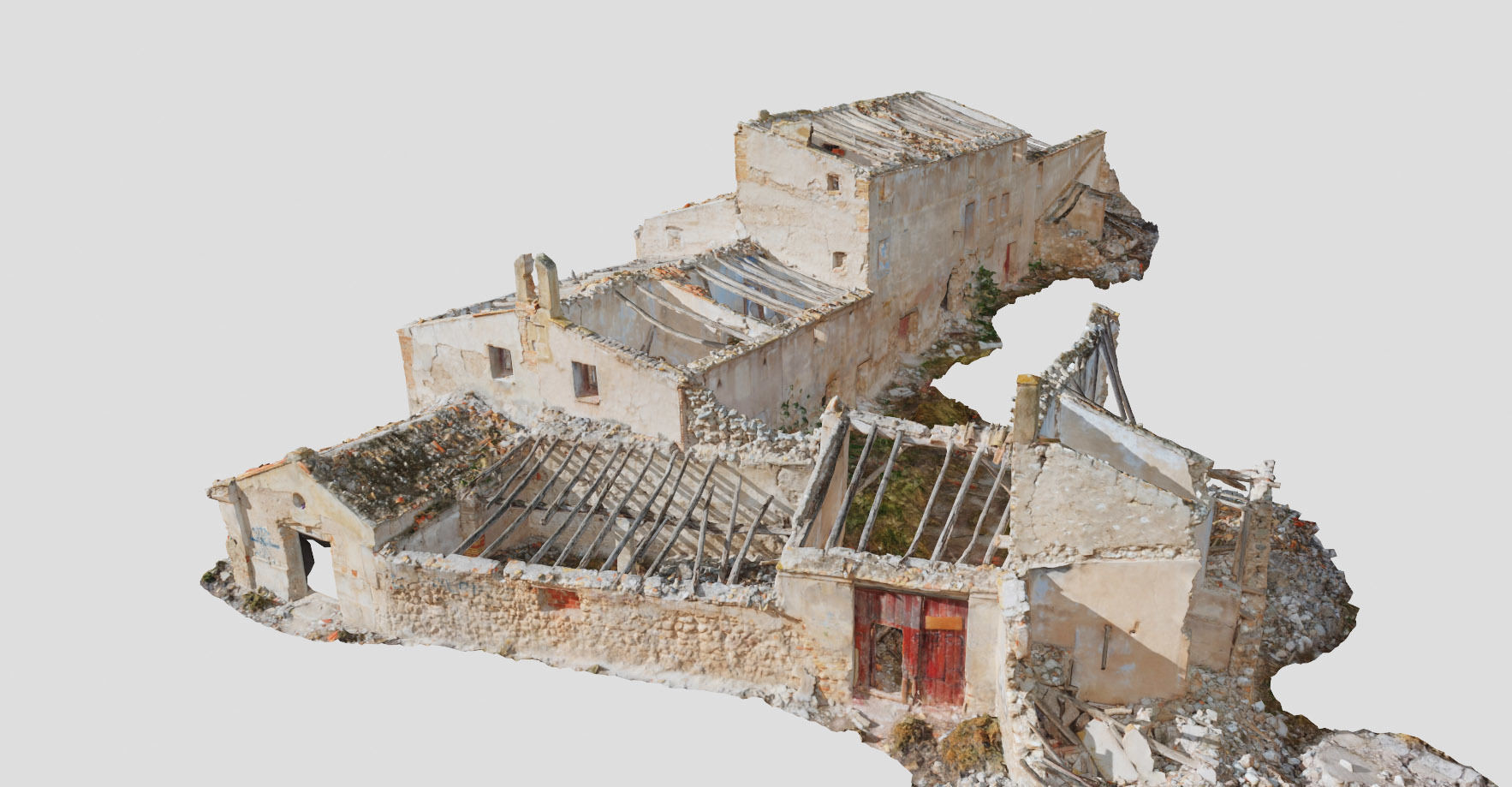 Building Complex Ruins Old Photoscan PBR Low-poly 3D model_8