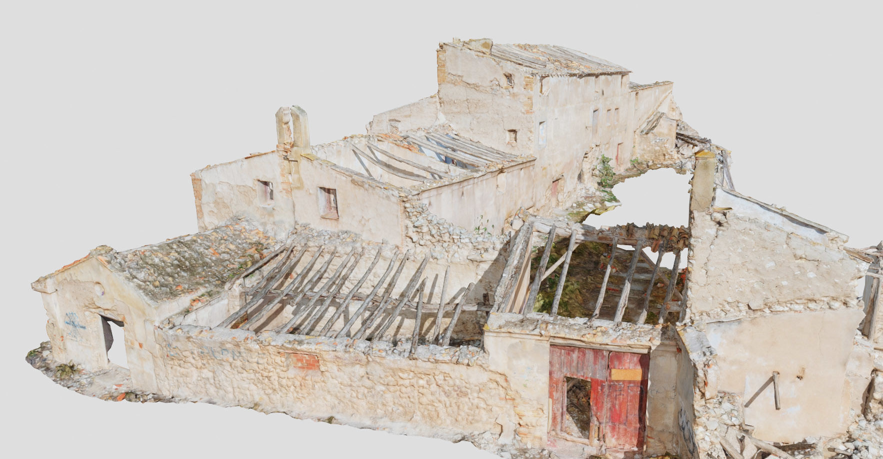 Building Complex Ruins Old Photoscan PBR Low-poly 3D model_17