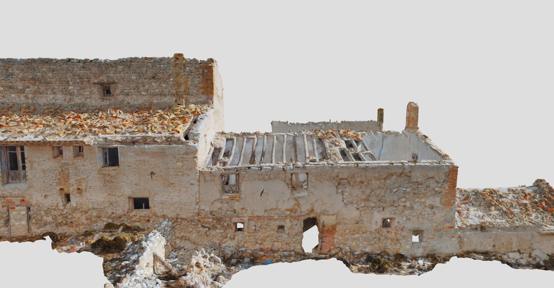 Building Complex Ruins Old Photoscan PBR Low-poly 3D model_11