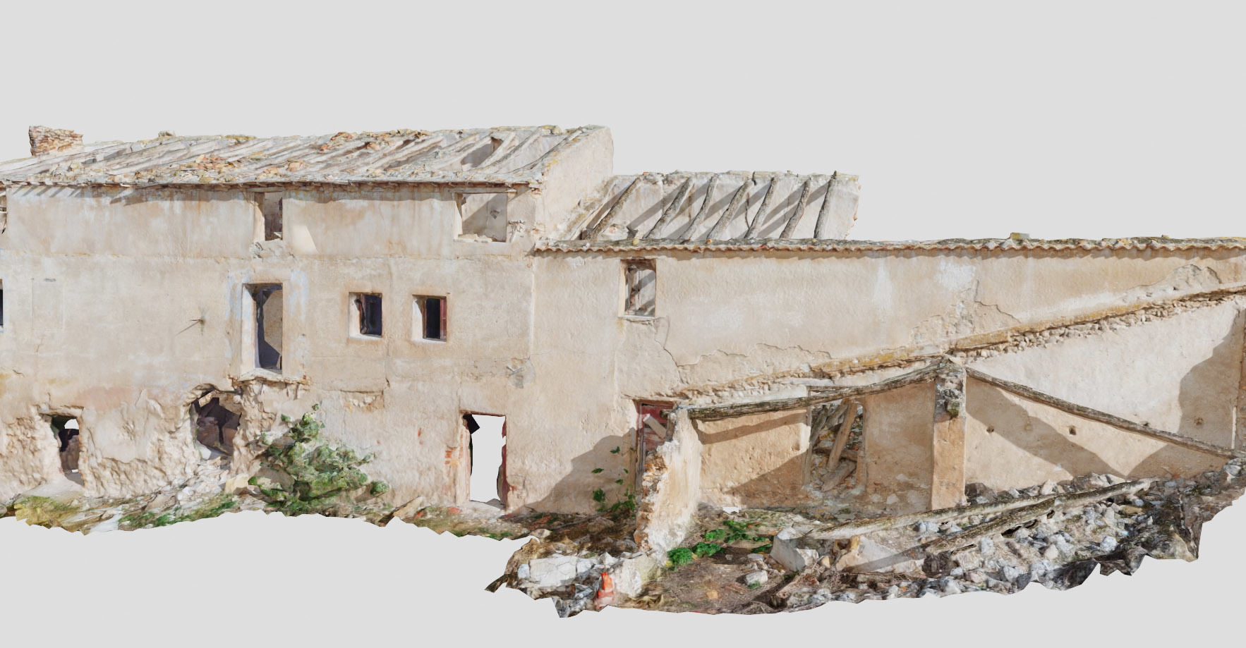 Building Complex Ruins Old Photoscan PBR Low-poly 3D model_1