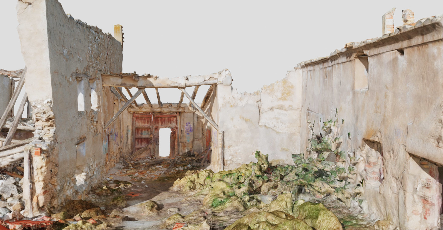 Building Complex Ruins Old Photoscan PBR Low-poly 3D model_20