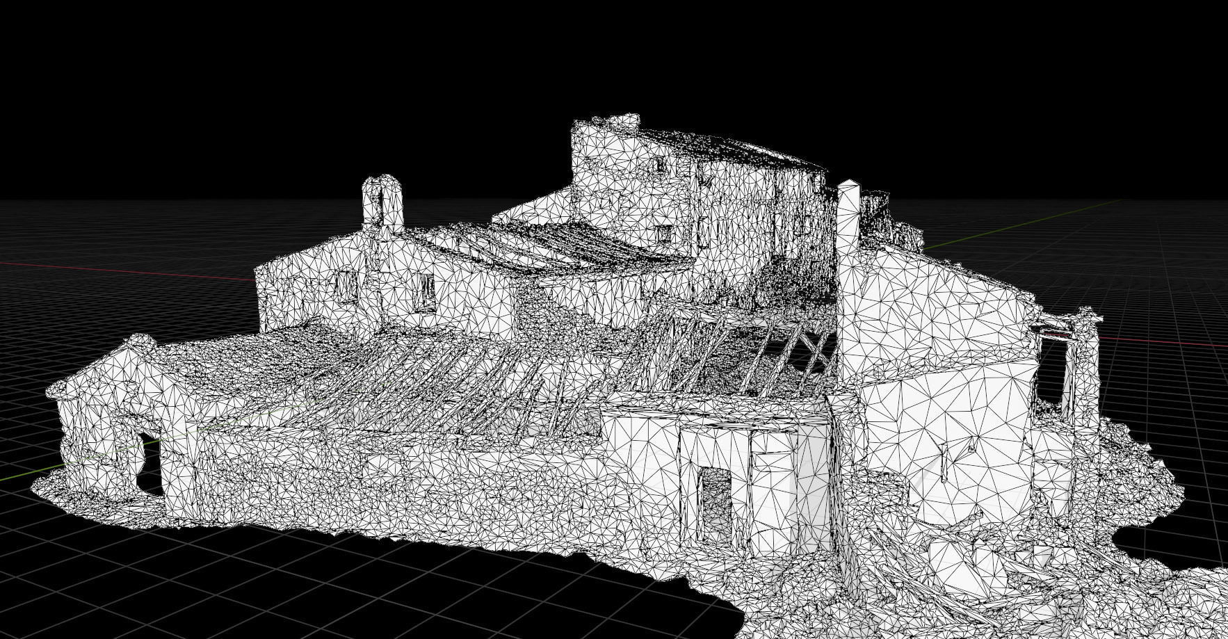 Building Complex Ruins Old Photoscan PBR Low-poly 3D model_4