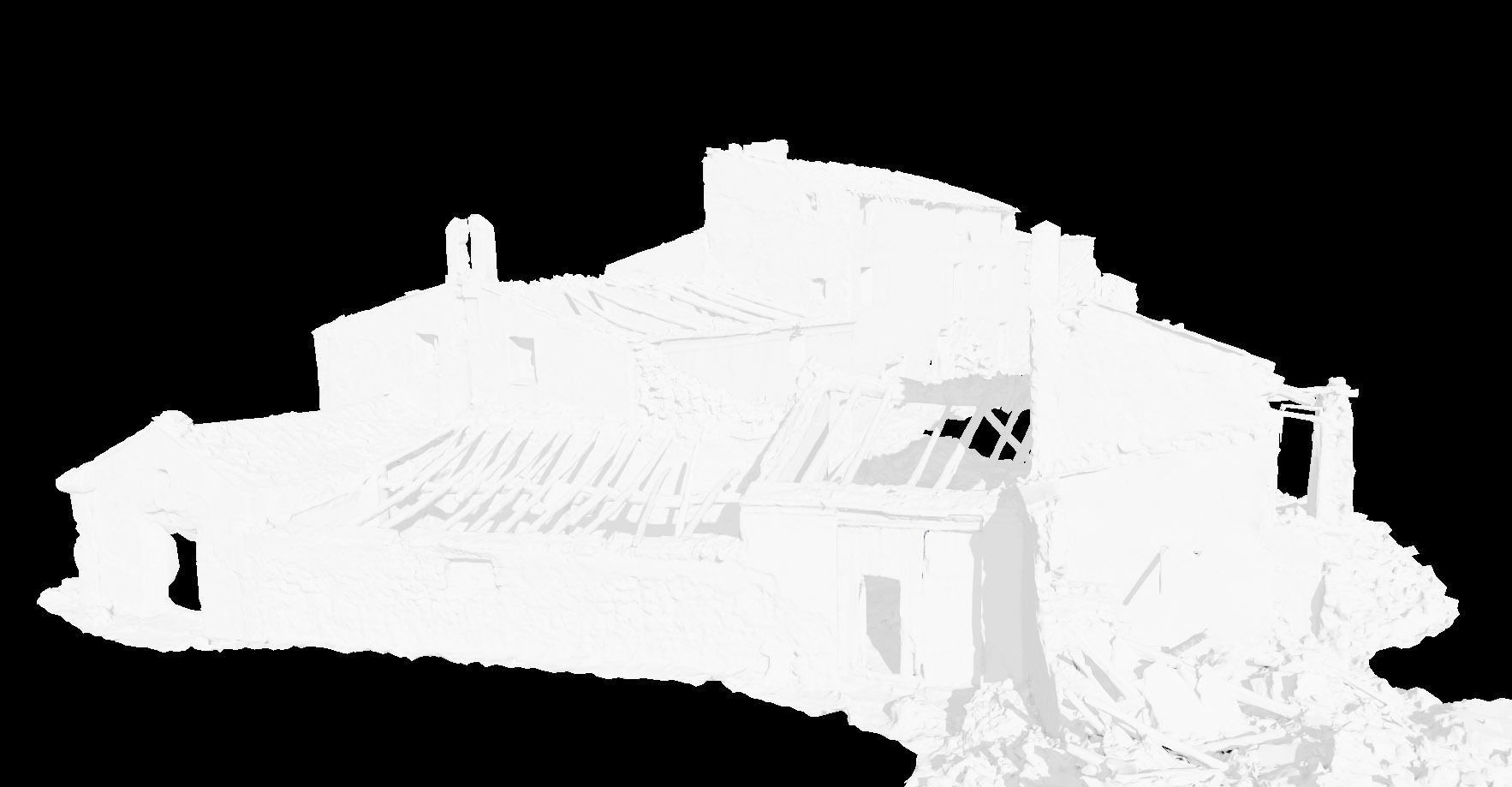 Building Complex Ruins Old Photoscan PBR Low-poly 3D model_3