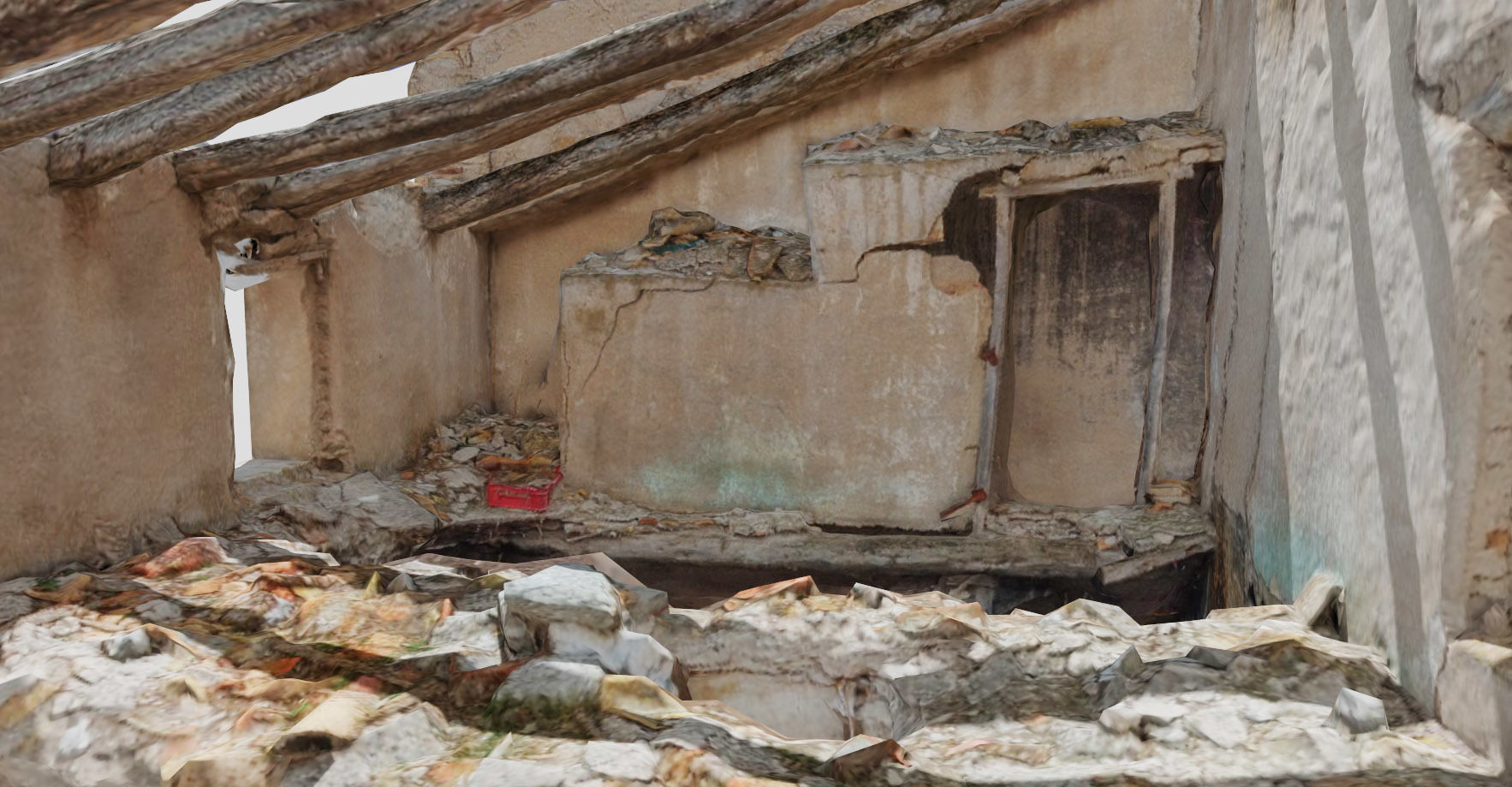 Building Complex Ruins Old Photoscan PBR Low-poly 3D model_29