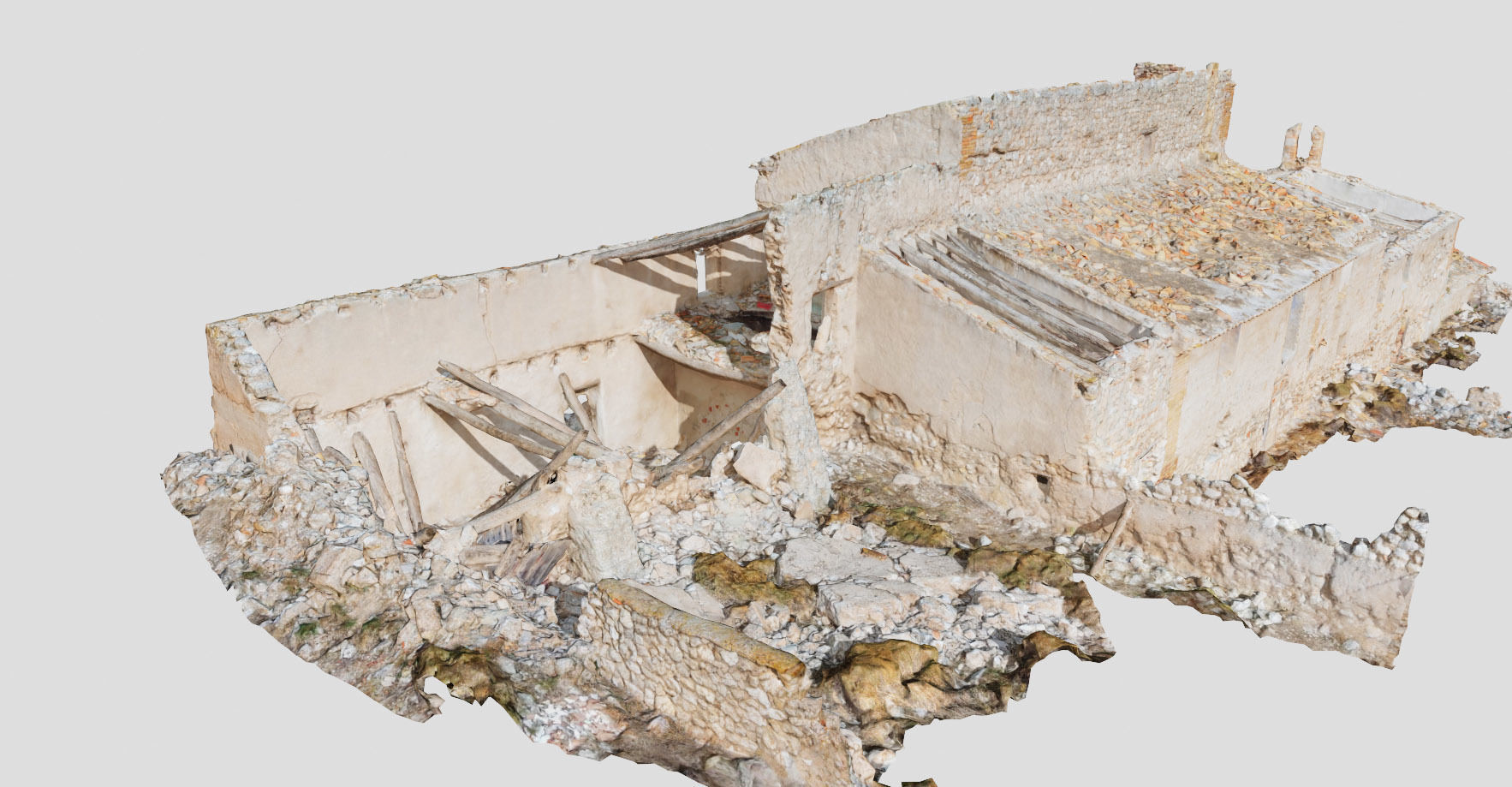 Building Complex Ruins Old Photoscan PBR Low-poly 3D model_14
