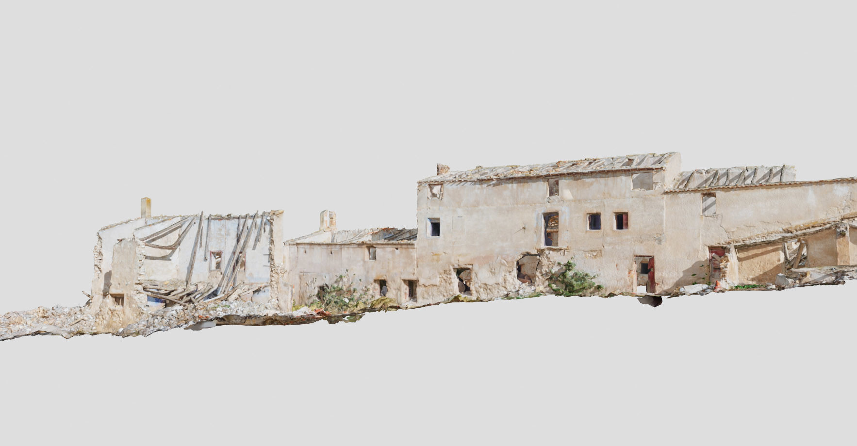 Building Complex Ruins Old Photoscan PBR Low-poly 3D model_19