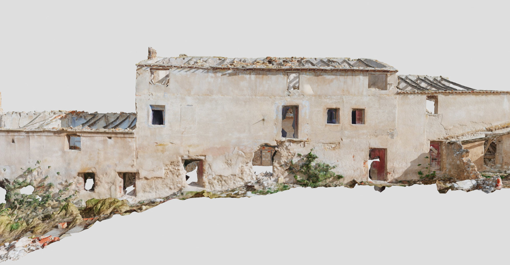 Building Complex Ruins Old Photoscan PBR Low-poly 3D model_18