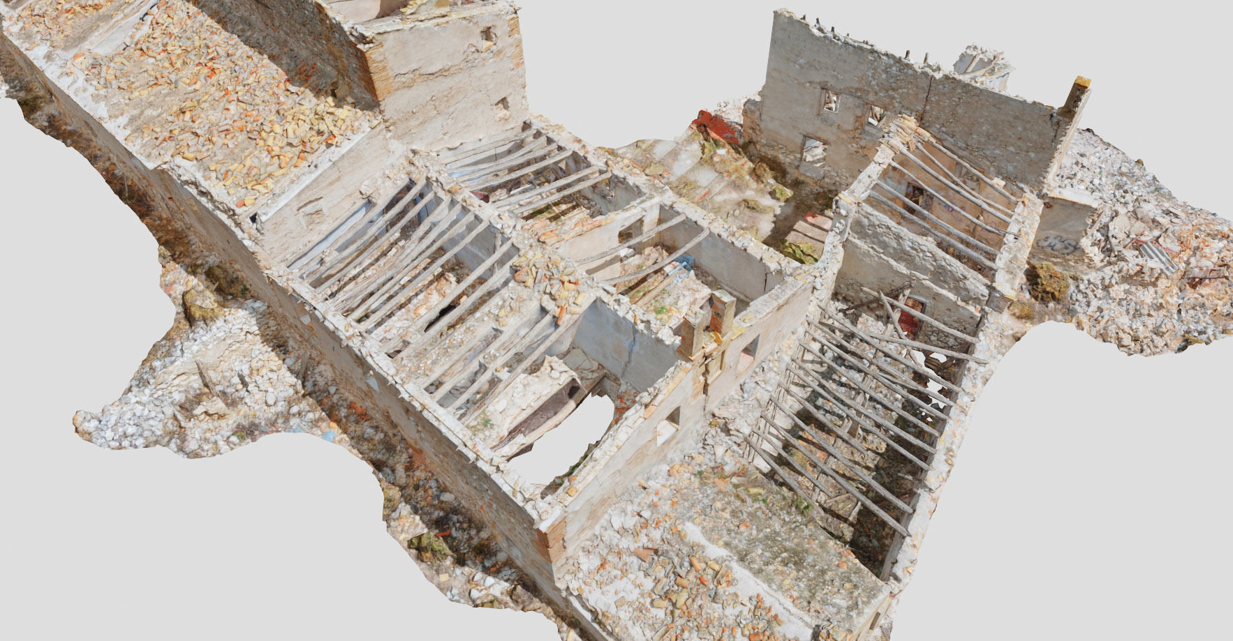 Building Complex Ruins Old Photoscan PBR Low-poly 3D model_26