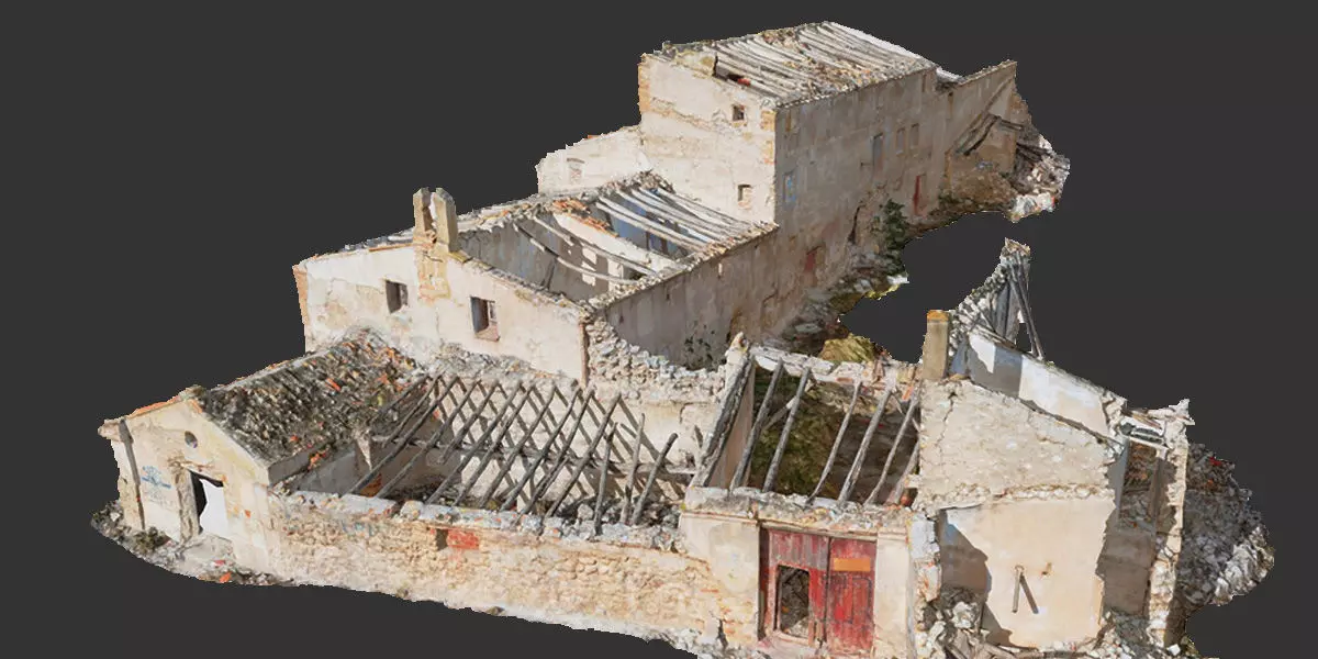 Building Complex Ruins Old Photoscan PBR Low-poly 3D model_0