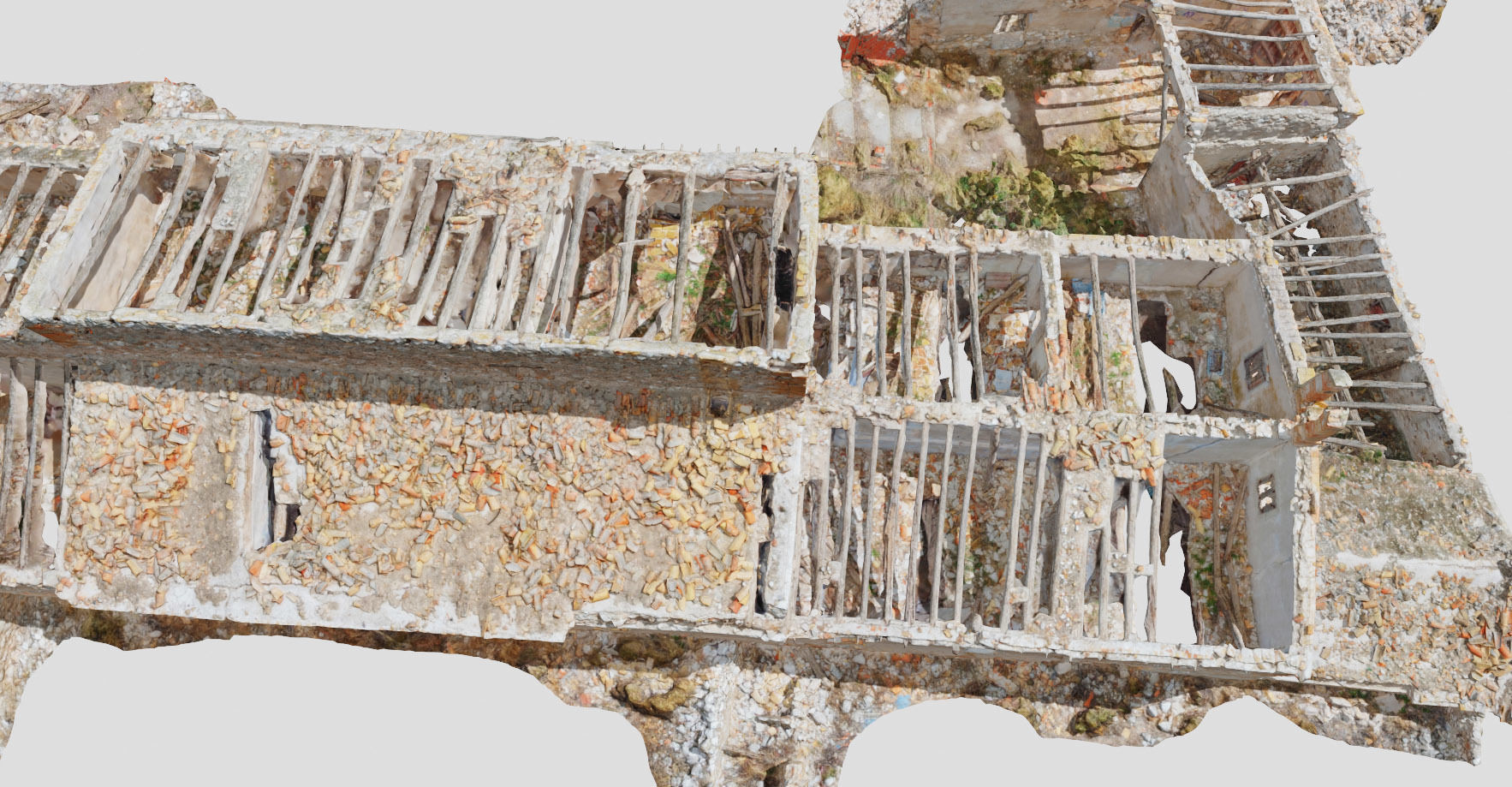 Building Complex Ruins Old Photoscan PBR Low-poly 3D model_27