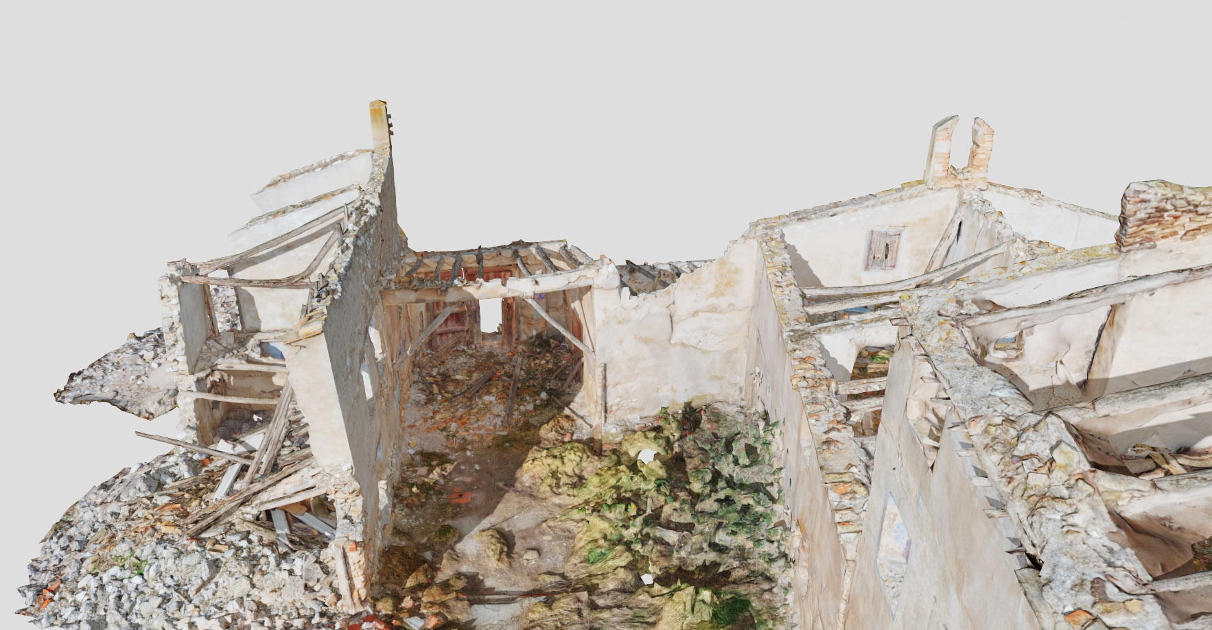 Building Complex Ruins Old Photoscan PBR Low-poly 3D model_21