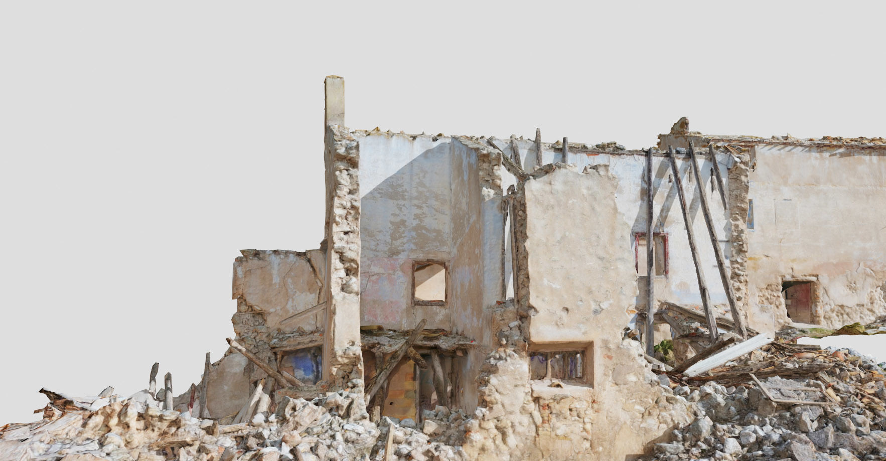 Building Complex Ruins Old Photoscan PBR Low-poly 3D model_23