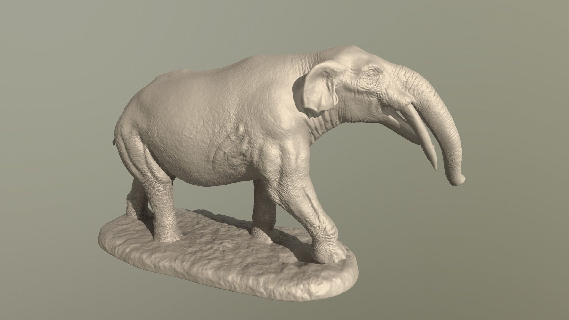 Collection of 10 extinct elephantoid proboscidean 3D print model_70