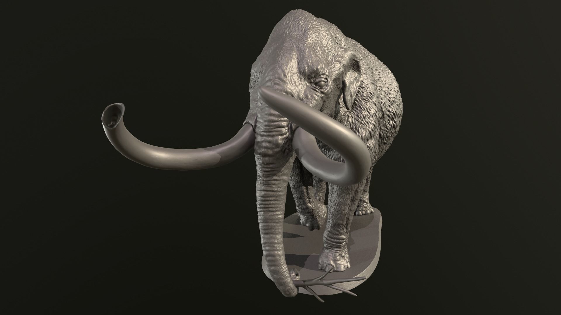 Collection of 10 extinct elephantoid proboscidean 3D print model_46