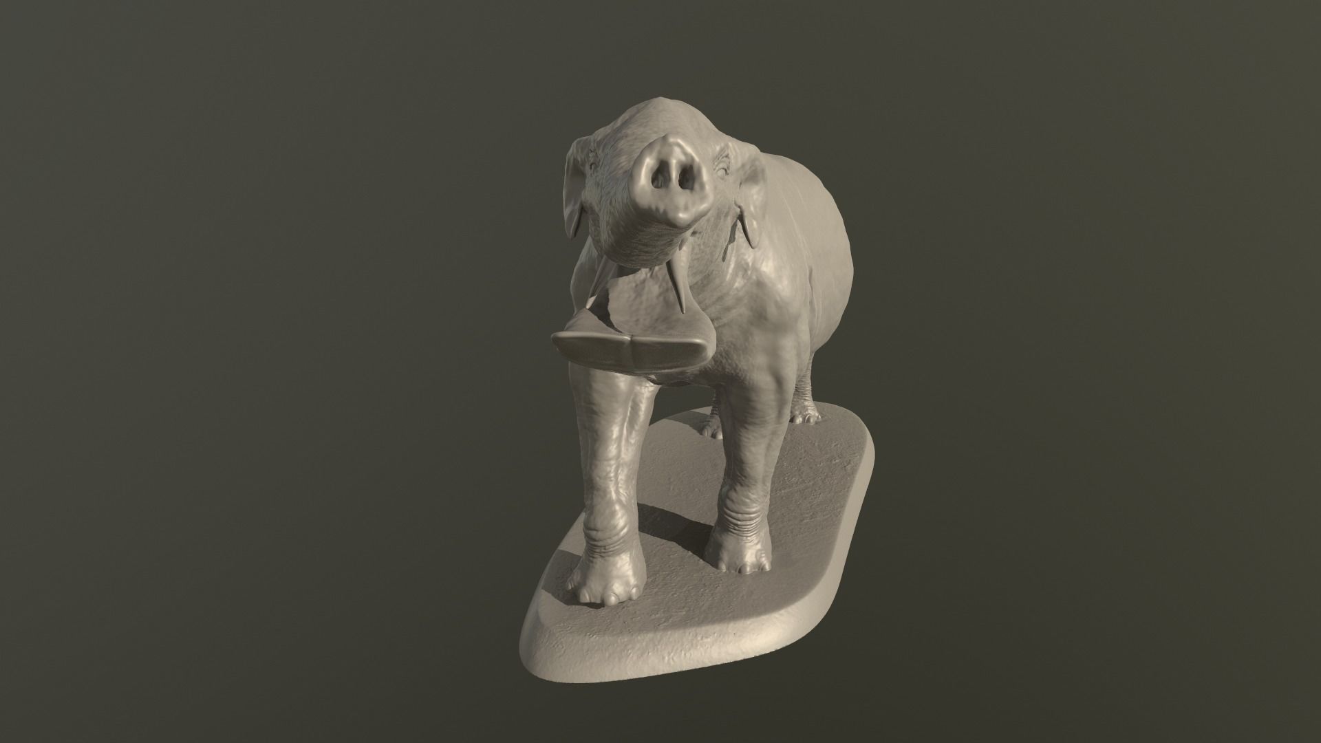 Collection of 10 extinct elephantoid proboscidean 3D print model_50