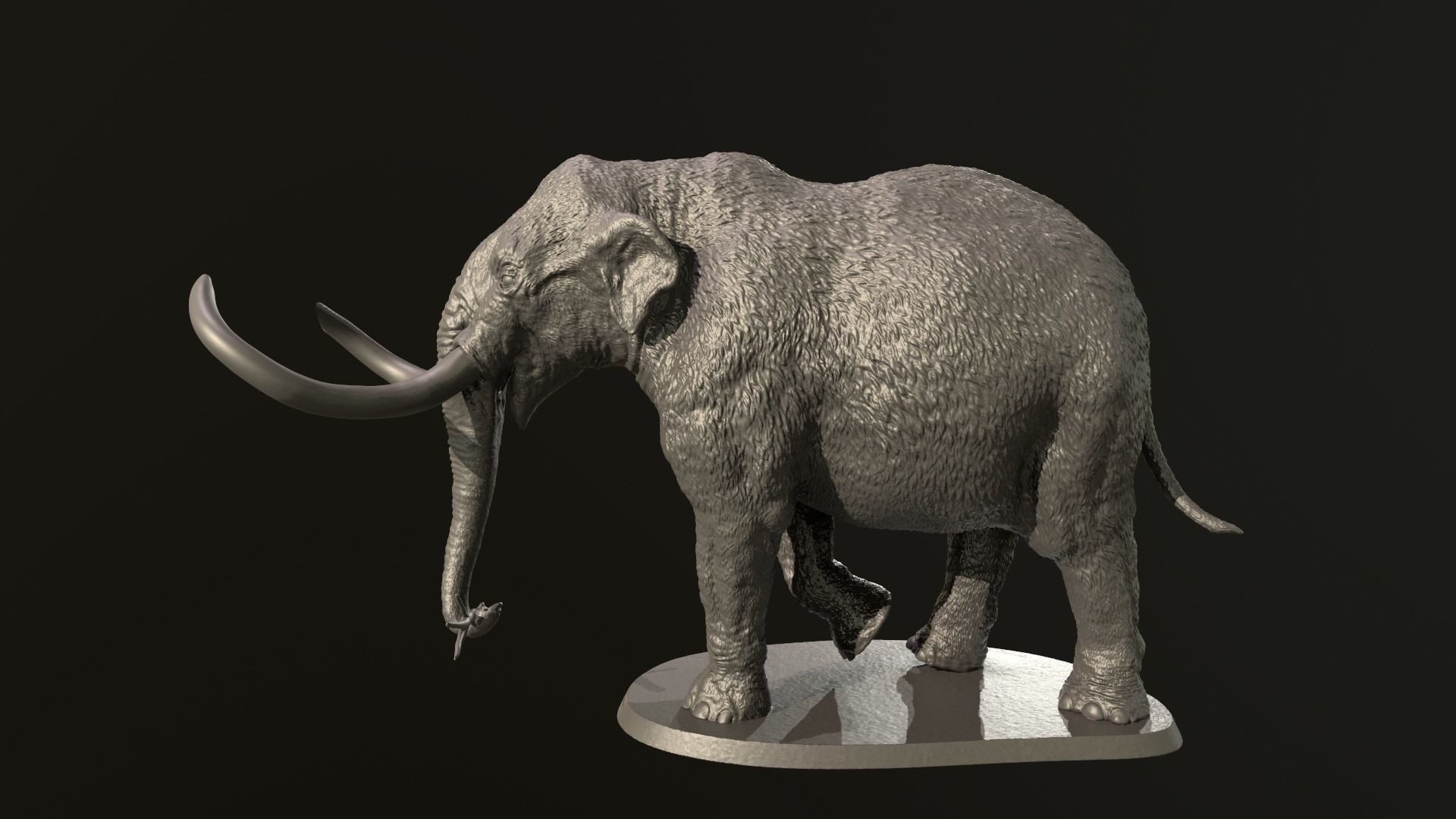 Collection of 10 extinct elephantoid proboscidean 3D print model_39