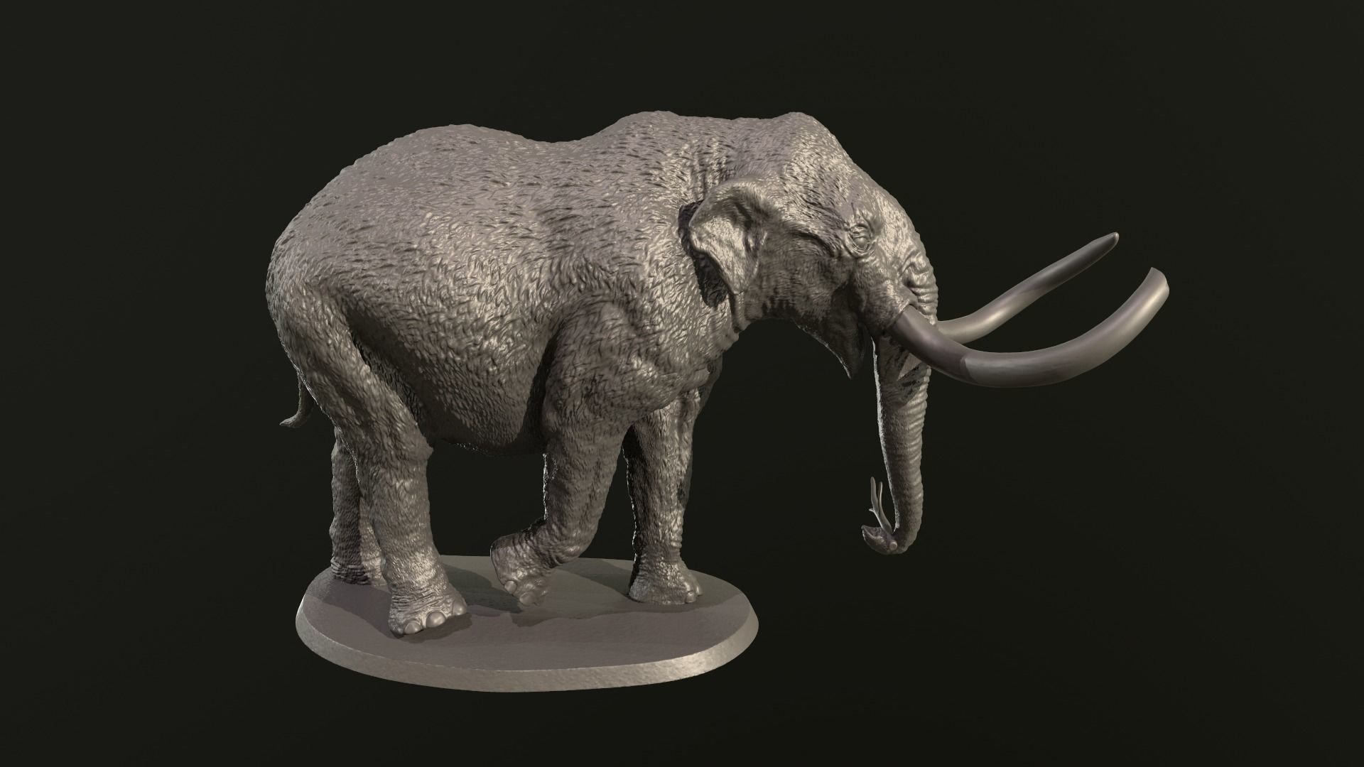 Collection of 10 extinct elephantoid proboscidean 3D print model_42