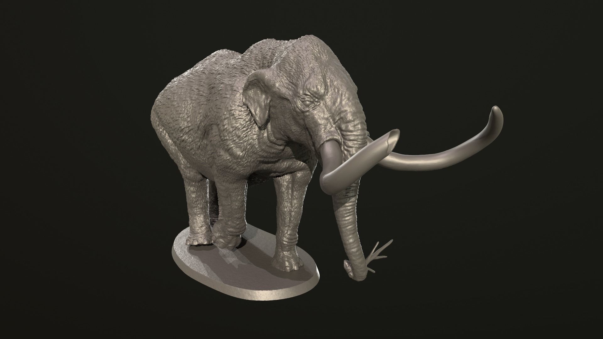 Collection of 10 extinct elephantoid proboscidean 3D print model_44
