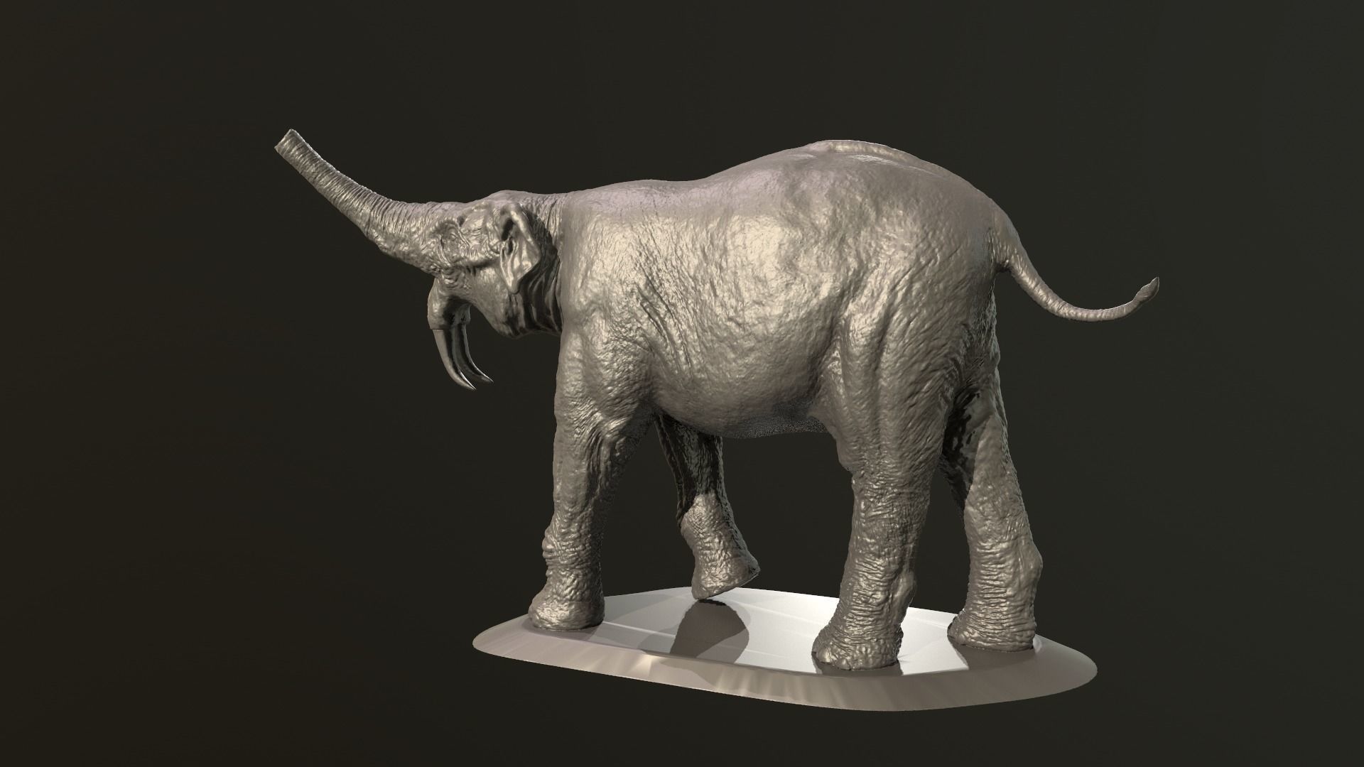 Collection of 10 extinct elephantoid proboscidean 3D print model_18