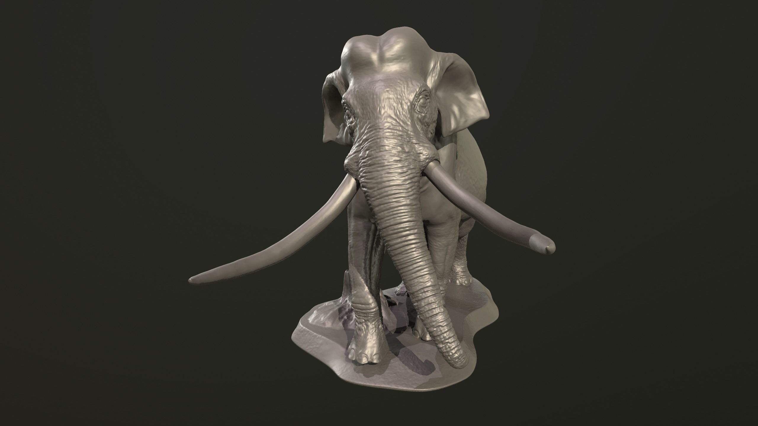 Collection of 10 extinct elephantoid proboscidean 3D print model_56